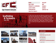 Tablet Screenshot of cfcscaffolding.co.za